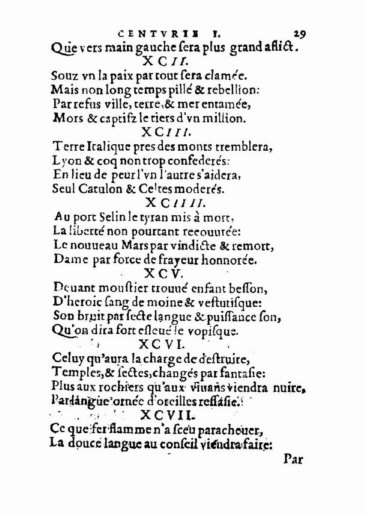 About Nostradamus prophecy