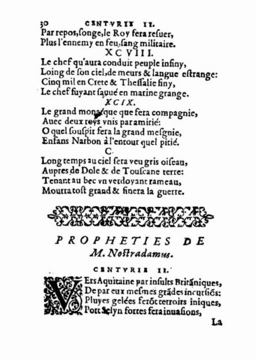 About Nostradamus prophecy