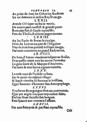 About Nostradamus prophecy