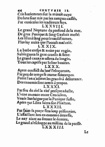 About Nostradamus prophecy