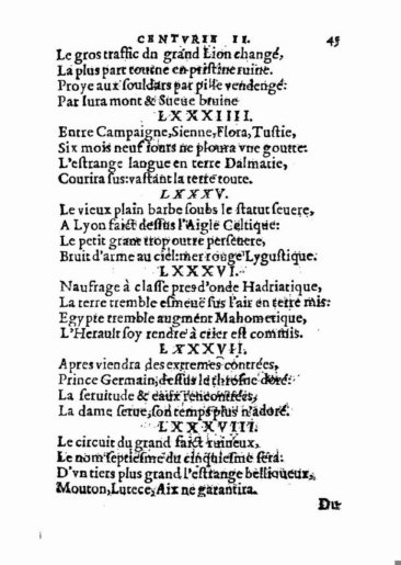 About Nostradamus prophecy