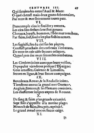 About Nostradamus prophecy