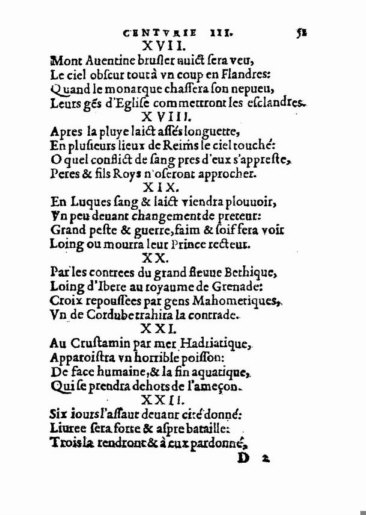 About Nostradamus prophecy