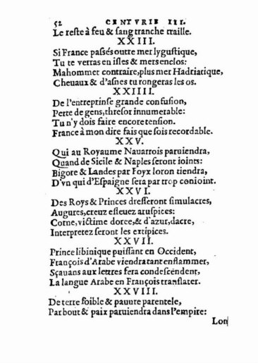 om Nostradamus Profetier