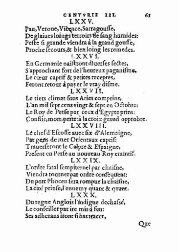 om Nostradamus Profetier