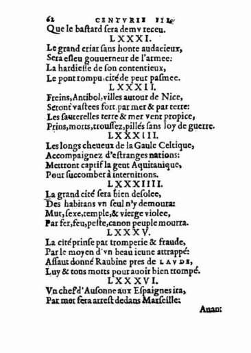 om Nostradamus Profetier