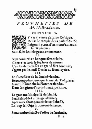 om Nostradamus Profetier