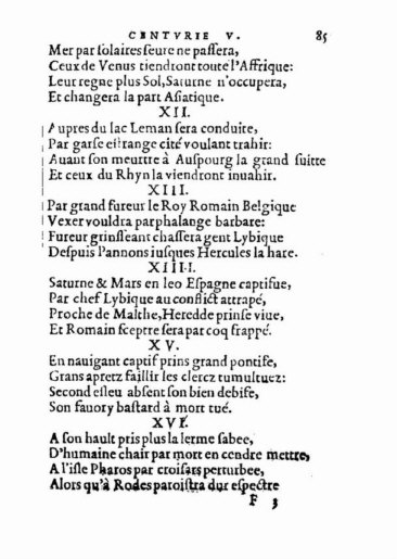 om Nostradamus Profetier