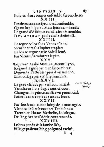 om Nostradamus Profetier