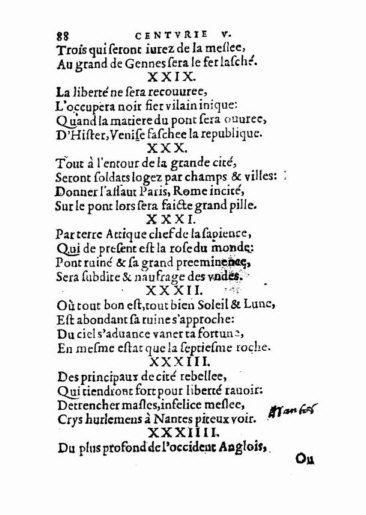 om Nostradamus Profetier