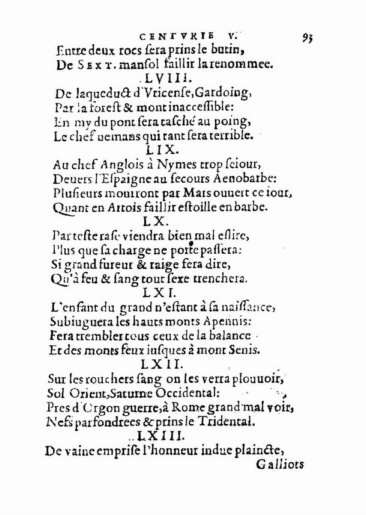 om Nostradamus Profetier