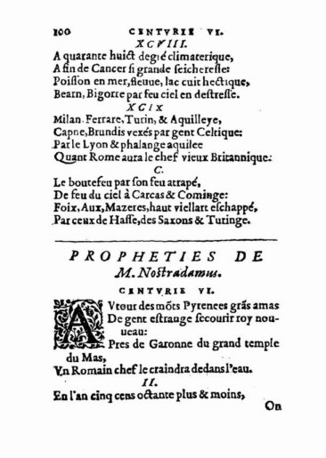 om Nostradamus Profetier