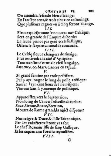 om Nostradamus Profetier