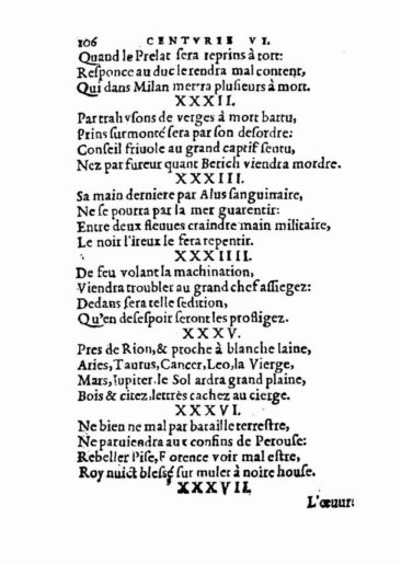 om Nostradamus Profetier