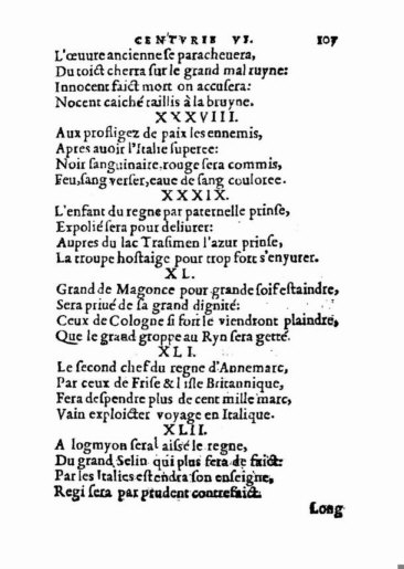 om Nostradamus Profetier