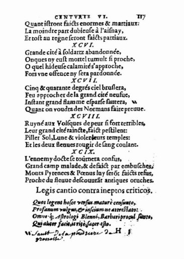 om Nostradamus Profetier