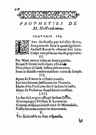 om Nostradamus Profetier