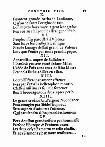 About Nostradamus prophecy