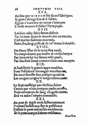 About Nostradamus prophecy