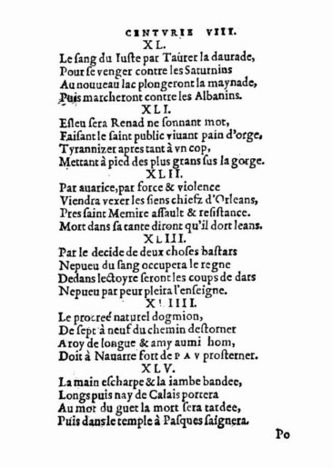 About Nostradamus prophecy