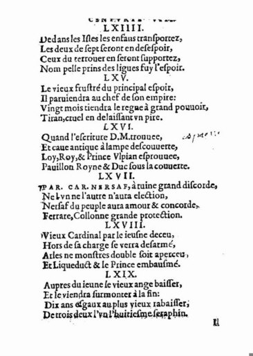 About Nostradamus prophecy