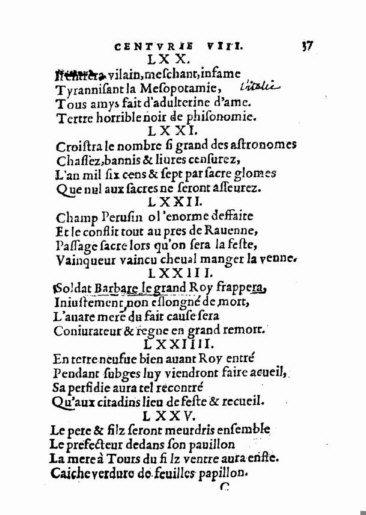 About Nostradamus prophecy