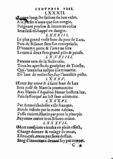 About Nostradamus prophecy