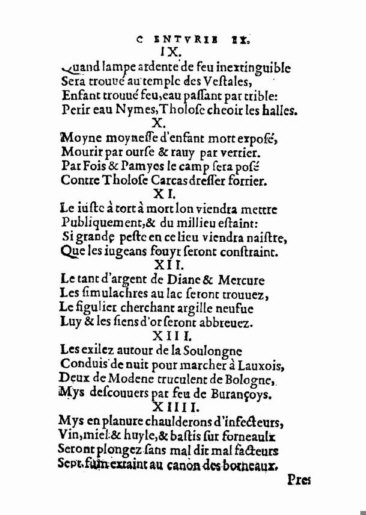 About Nostradamus prophecy