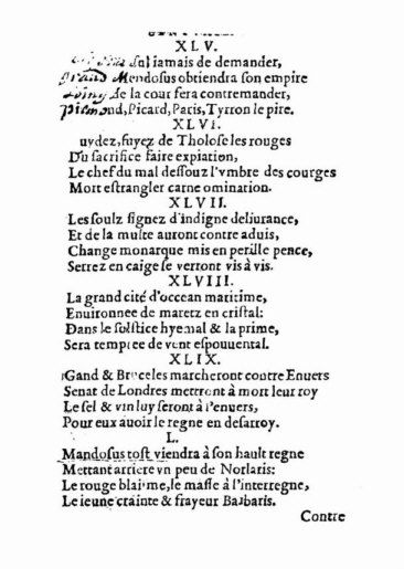 About Nostradamus prophecy