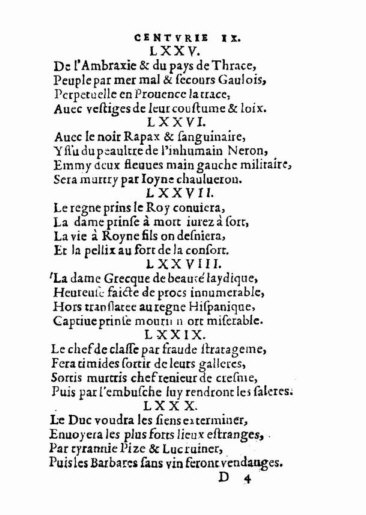 About Nostradamus prophecy