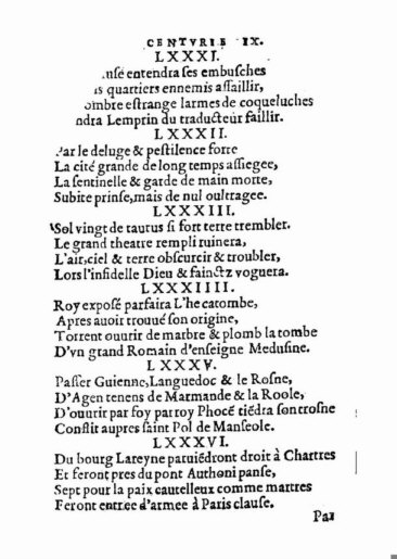 About Nostradamus prophecy