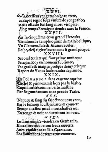 About Nostradamus prophecy