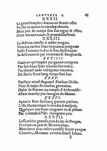 About Nostradamus prophecy