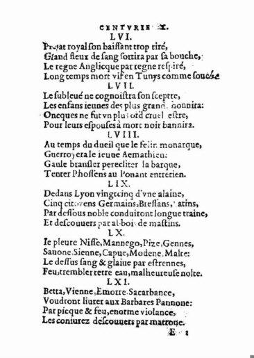 About Nostradamus prophecy