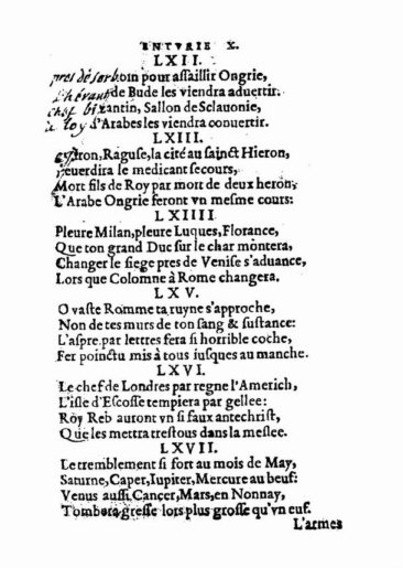 About Nostradamus prophecy