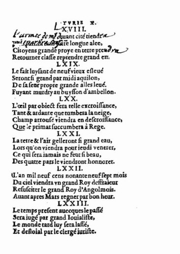 About Nostradamus prophecy