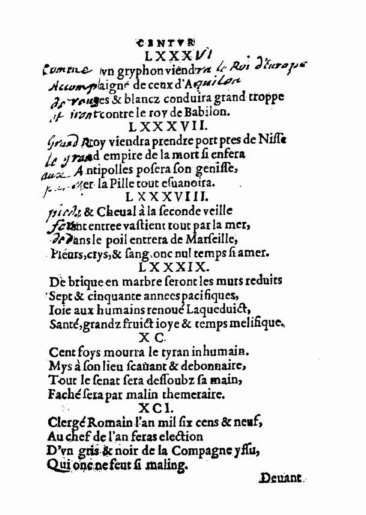 About Nostradamus prophecy