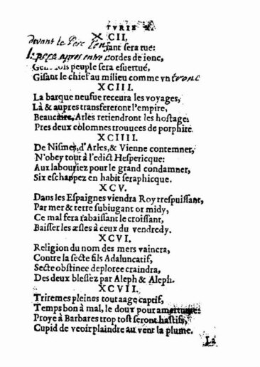 About Nostradamus prophecy