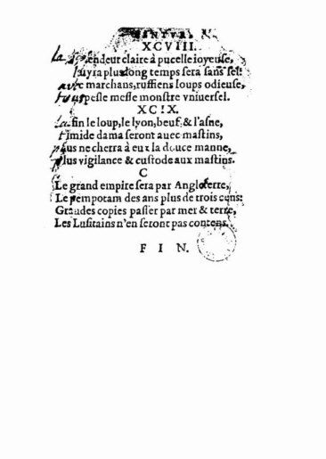 About Nostradamus prophecy