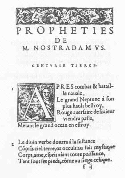 About Nostradamus Prophecy
