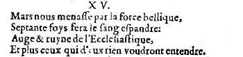 Nostradamus - Benoist Rigaud 1568