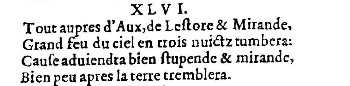 Nostradamus - Benoist Rigaud 1568