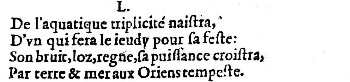 Nostradamus - Benoist Rigaud 1568