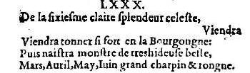 Nostradamus - Benoist Rigaud 1568