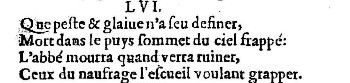 Nostradamus - Benoist Rigaud 1568