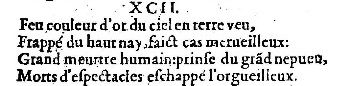 Nostradamus - Benoist Rigaud 1568