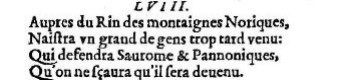 Nostradamus - Benoist Rigaud 1568