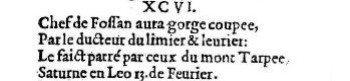 Nostradamus - Benoist Rigaud 1568