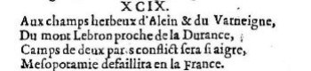 Nostradamus - Benoist Rigaud 1568