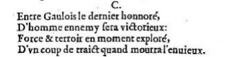 Nostradamus - Benoist Rigaud 1568